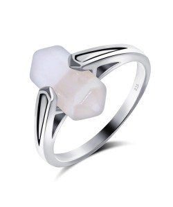 Rose Quartz Silver Rings NSR-2211